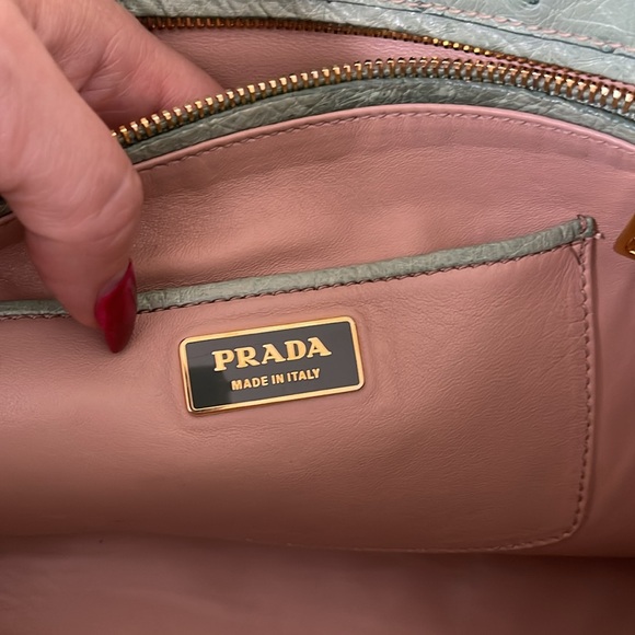 PRADA Ostrich BN1786 Struzzo Tote Bag - Picture 8 of 15